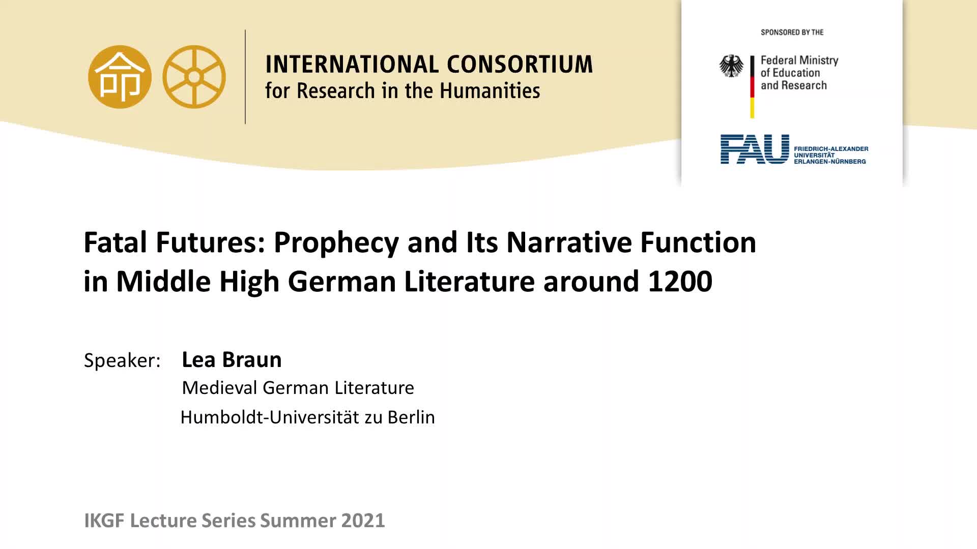 Fatal Futures: Prophecy and Its Narrative Function in Middle High German Literature around 1200 preview image