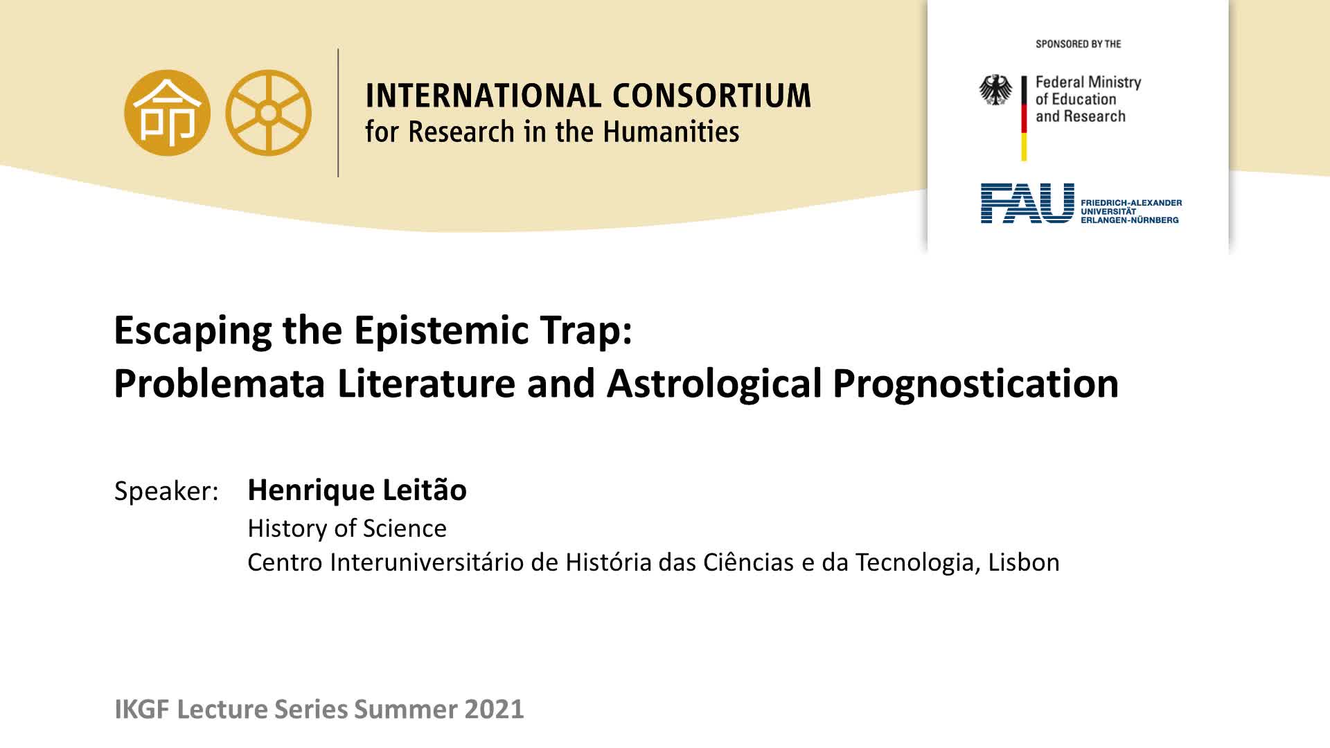 Escaping the Epistemic Trap: Problemata Literature and Astrological Prognostication preview image