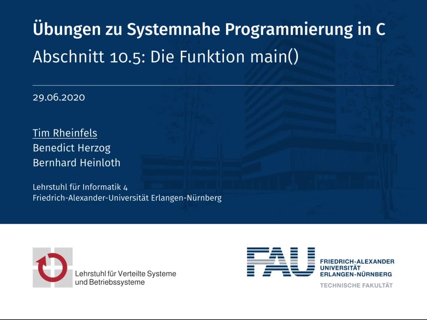 10.5: Die Funktion main() preview image
