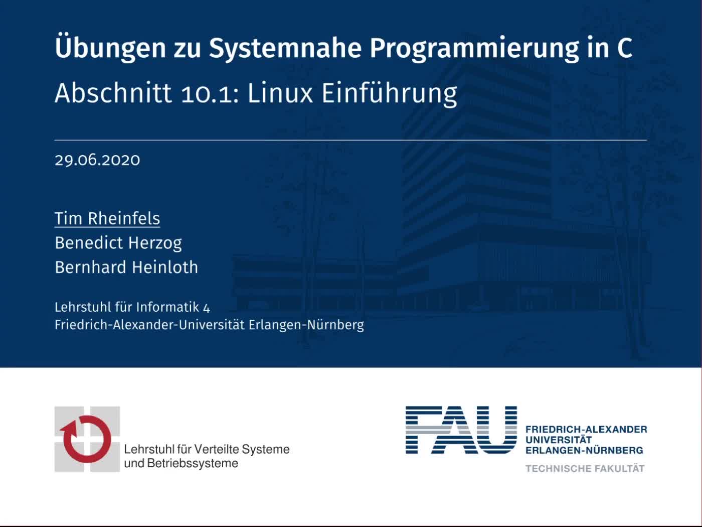 10.1: Linux Einführung preview image