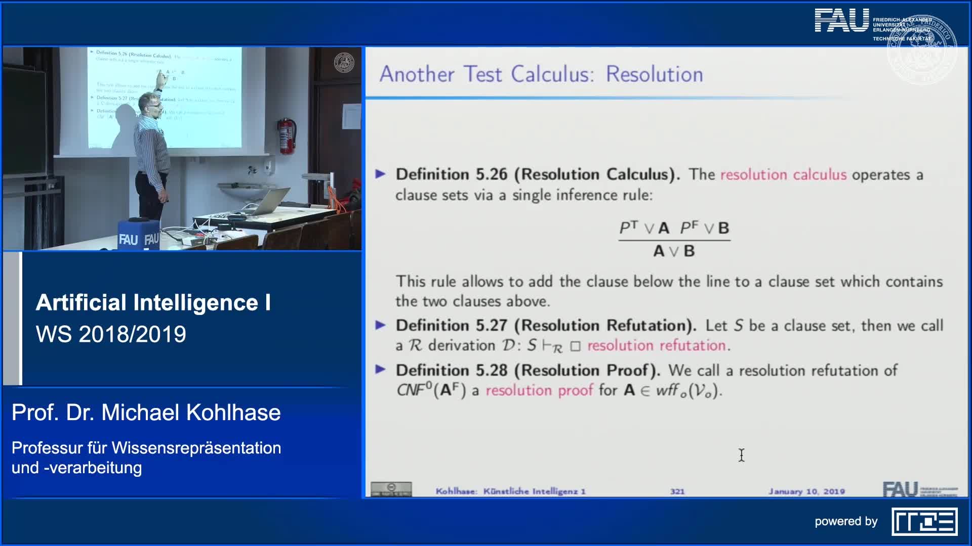 Recap Clip 11.12: Resolution for Propositional Logic preview image