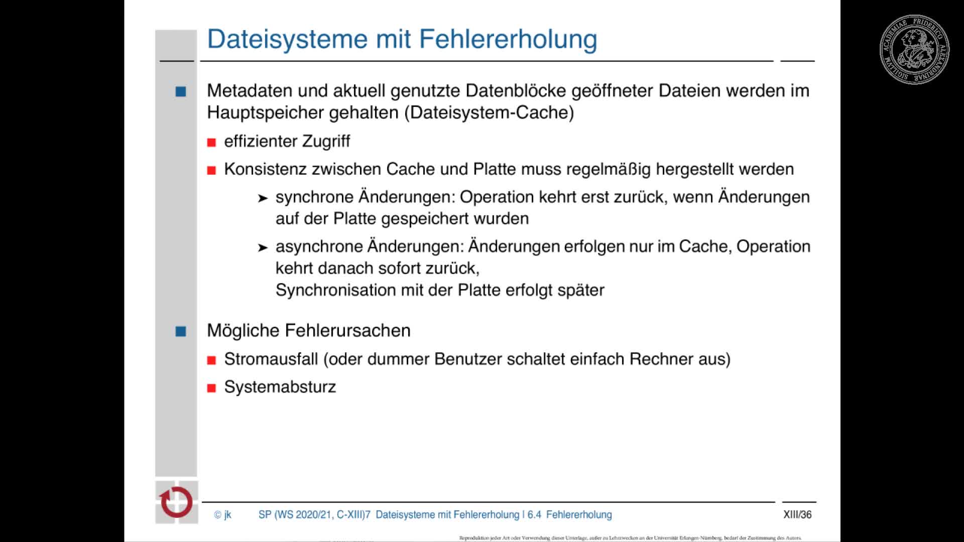 2.2. Dateisysteme mit Fehlererholung preview image