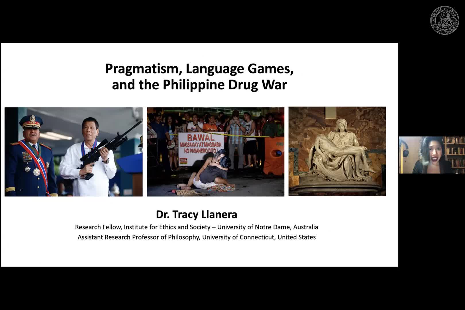 Tracy Llanera (University of Connecticut): "Pragmatism, Language Games, and the Philippine Drug War" preview image