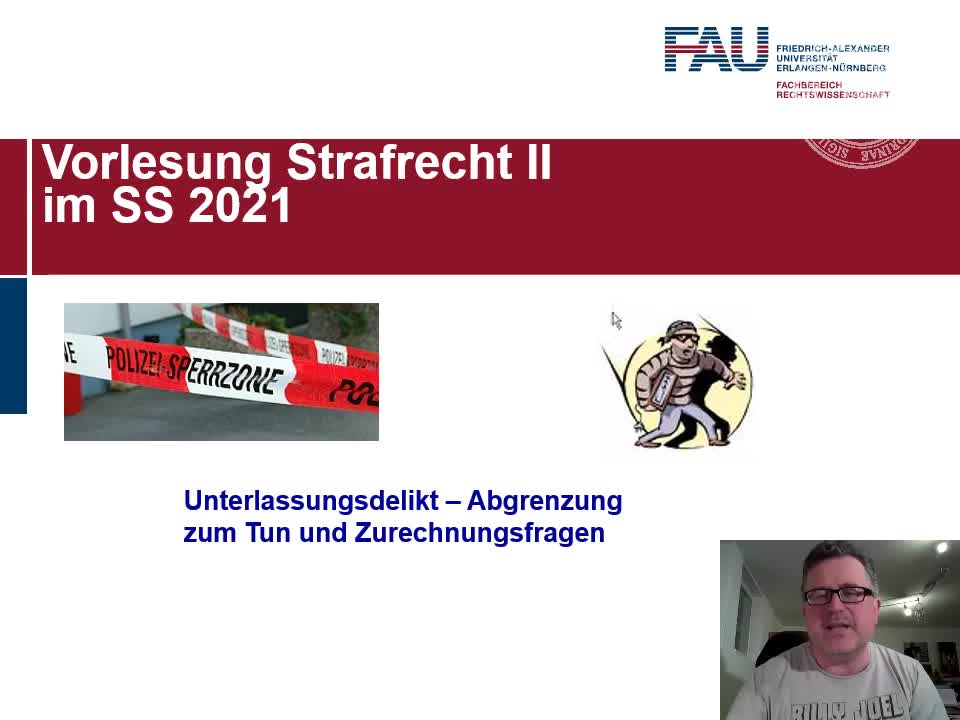 Unterlassungsdelikt: Abgrenzung Tun - Unterlassen und Zurechnungsfragen preview image