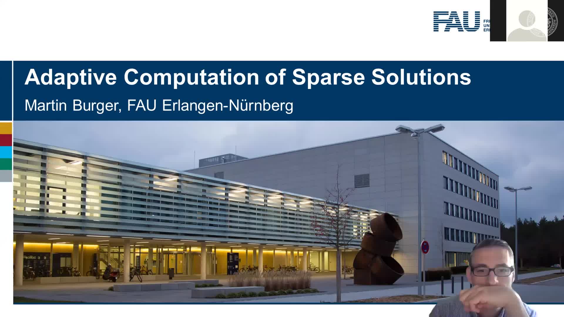 Adaptive Computation of Sparse Solutions (M. Burger, FAU, Germany) preview image