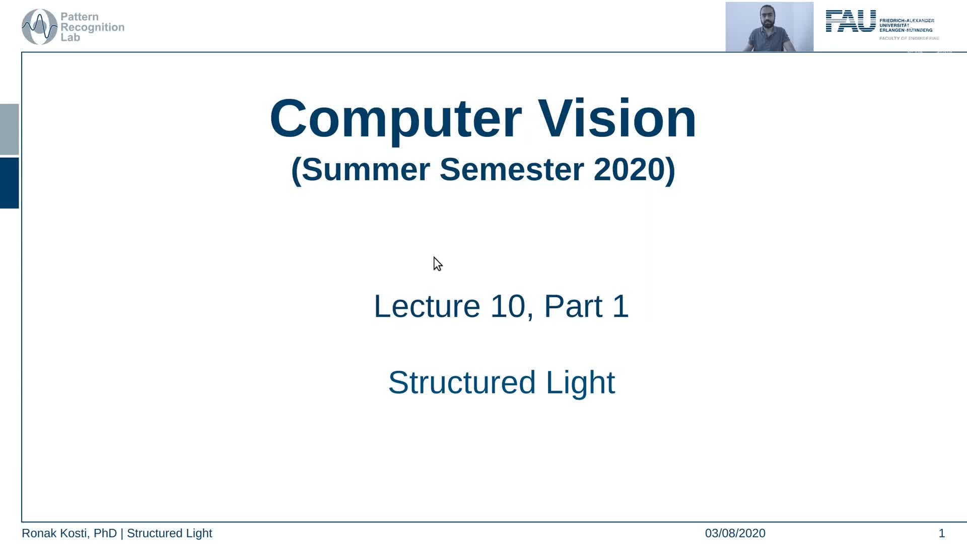 (Lecture 10, Part 1) Structured Light preview image
