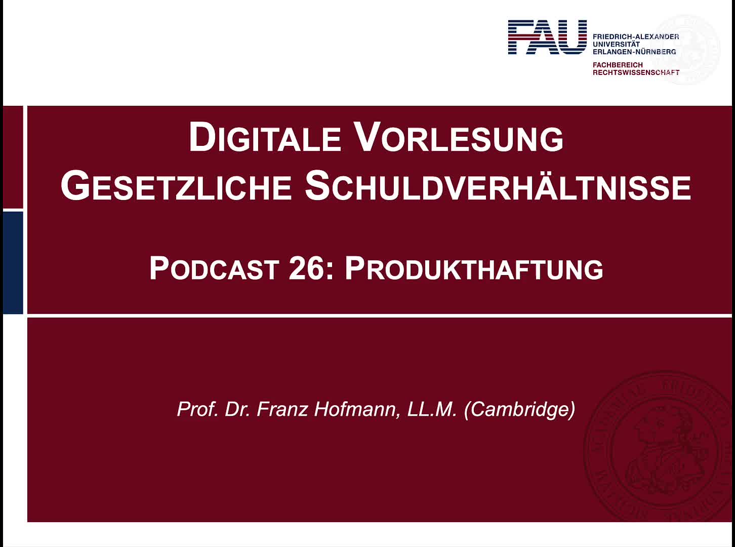 Podcast 26 Produkthaftung preview image