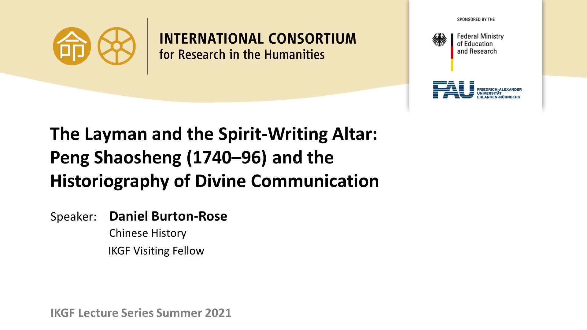 The Layman and the Spirit-Writing Altar: Peng Shaosheng (1740–96) and the Historiography of Divine Communication preview image