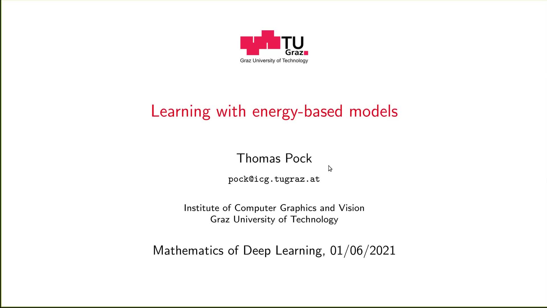 Learning with energy-based models preview image