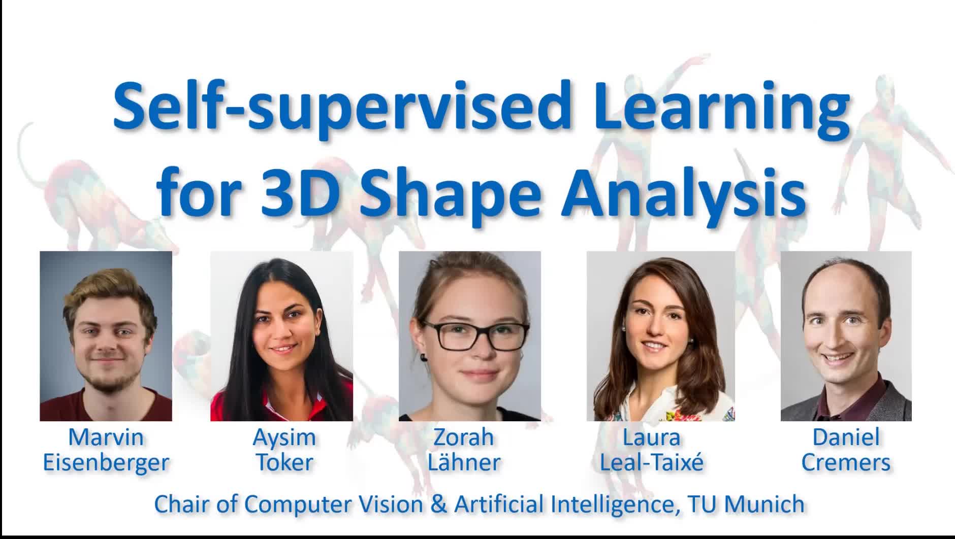 Self-supervised Learning for 3D Shape Analysis preview image
