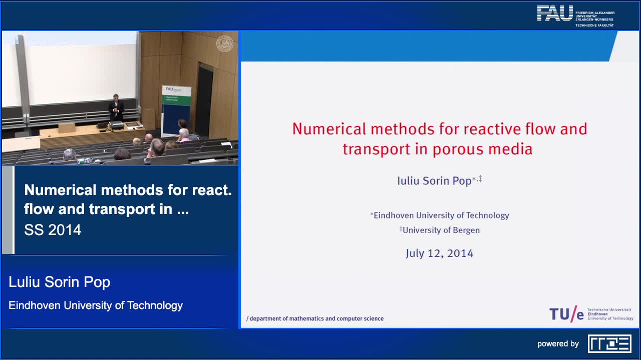 Numerical methods for reactive flow and transport in porous media preview image