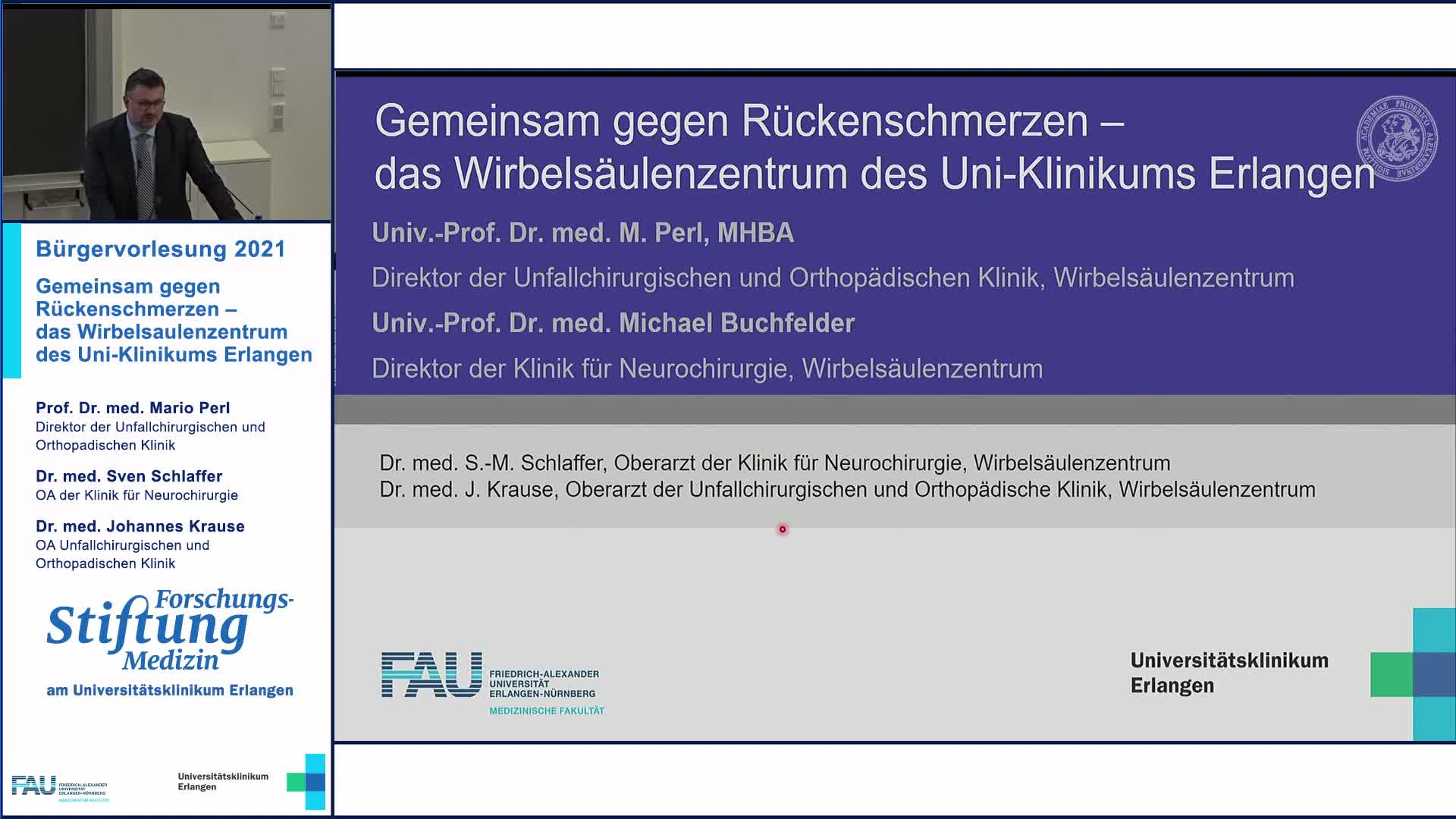 Gemeinsam gegen Rückenschmerzen – das Wirbelsäulenzentrum des Uni-Klinikums Erlangen preview image