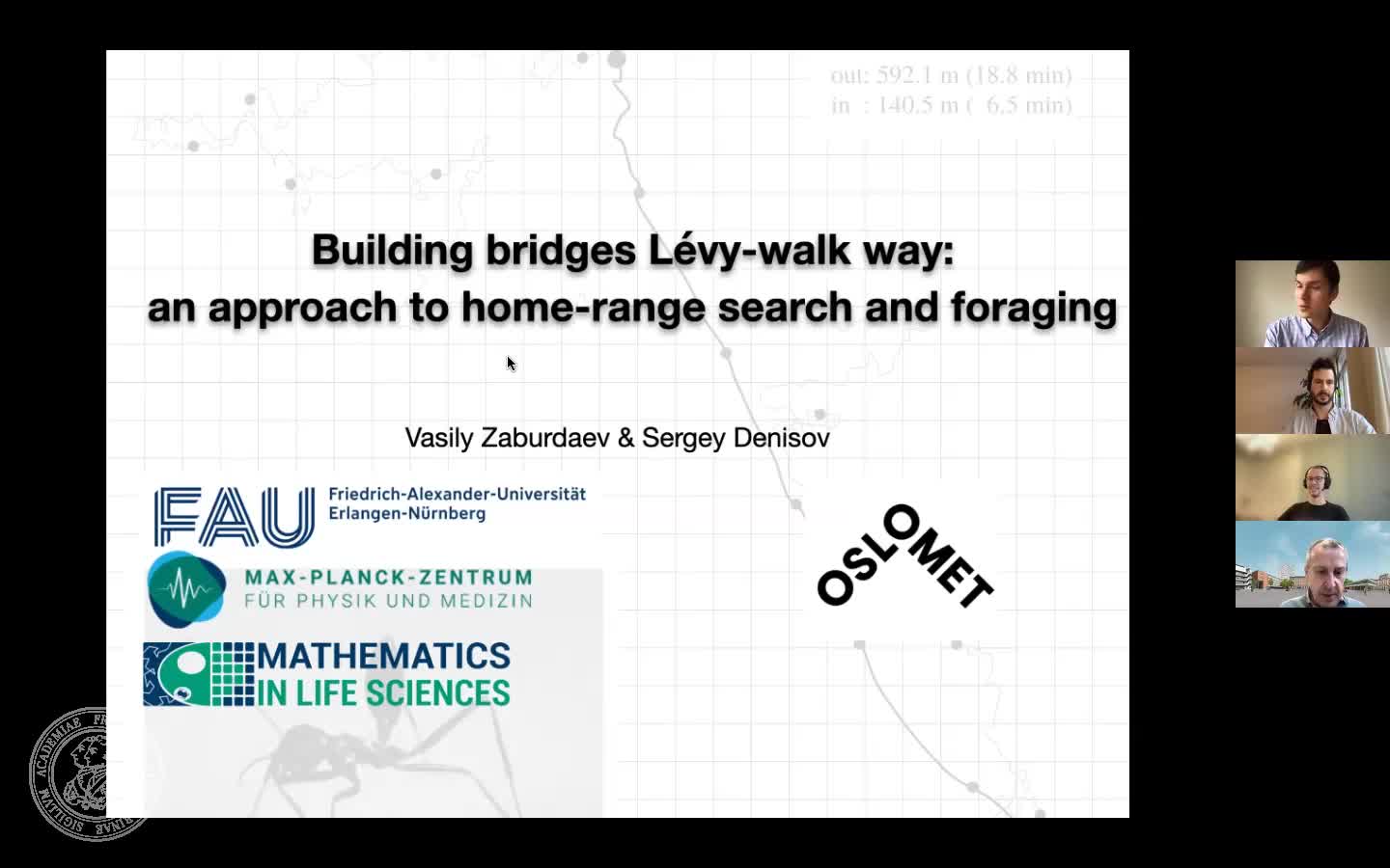 Building bridges Lévy-walk way (V. Zaburdaev, FAU) preview image