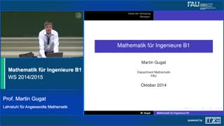 Mathematik für Ingenieure B1 (IngMathB1V) preview image