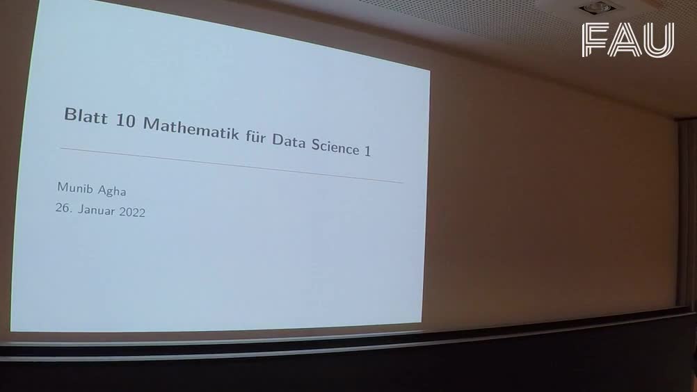 Tafelübung Mathematik für Data Science Übung 11 preview image