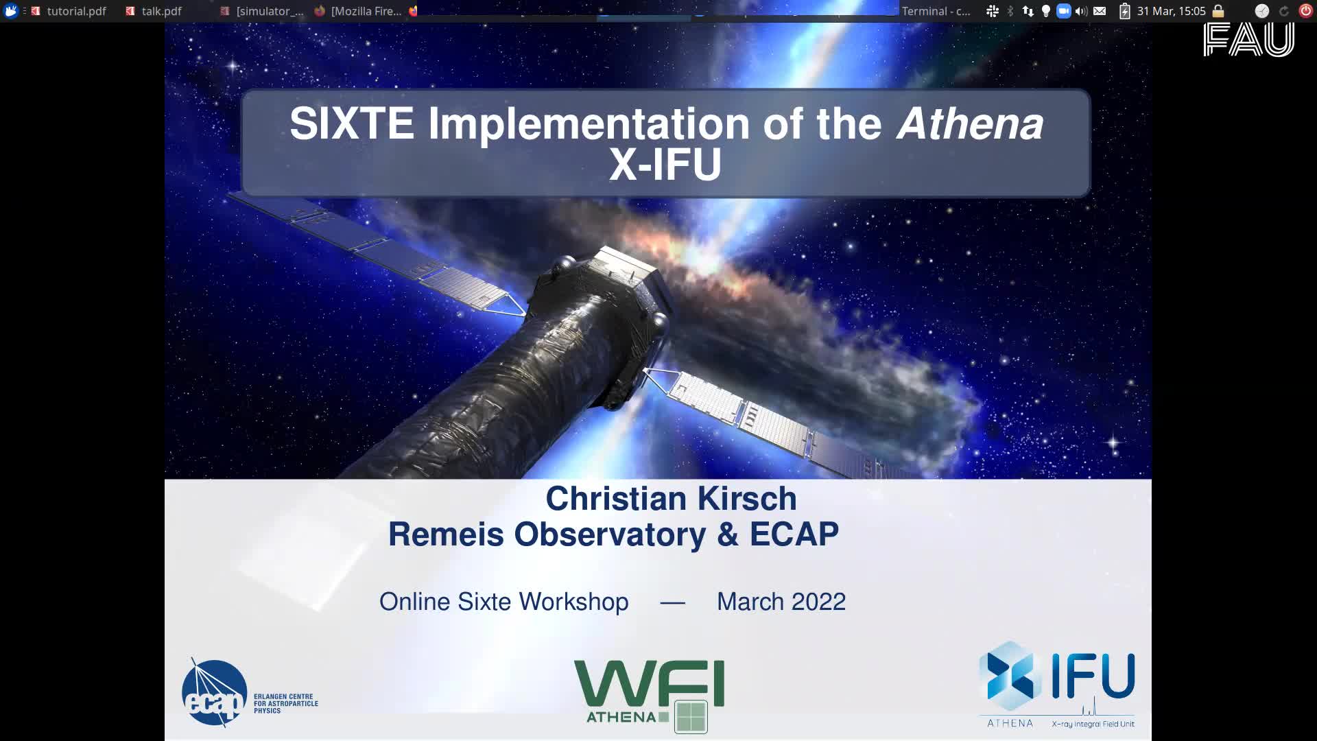Simulating the Athena X-IFU with SIXTE (C. Kirsch) preview image
