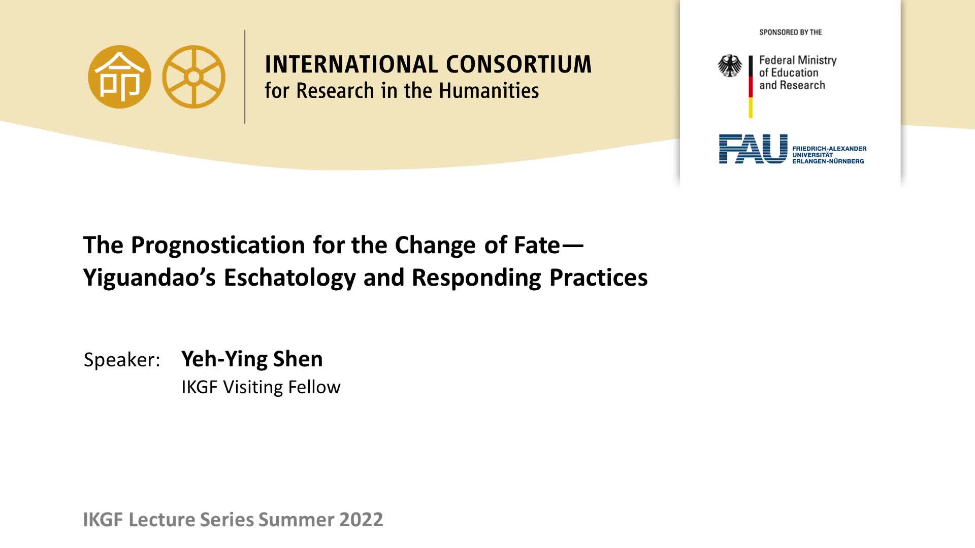 The Prognostication for the Change of Fate—Yiguandao’s Eschatology and Responding Practices preview image