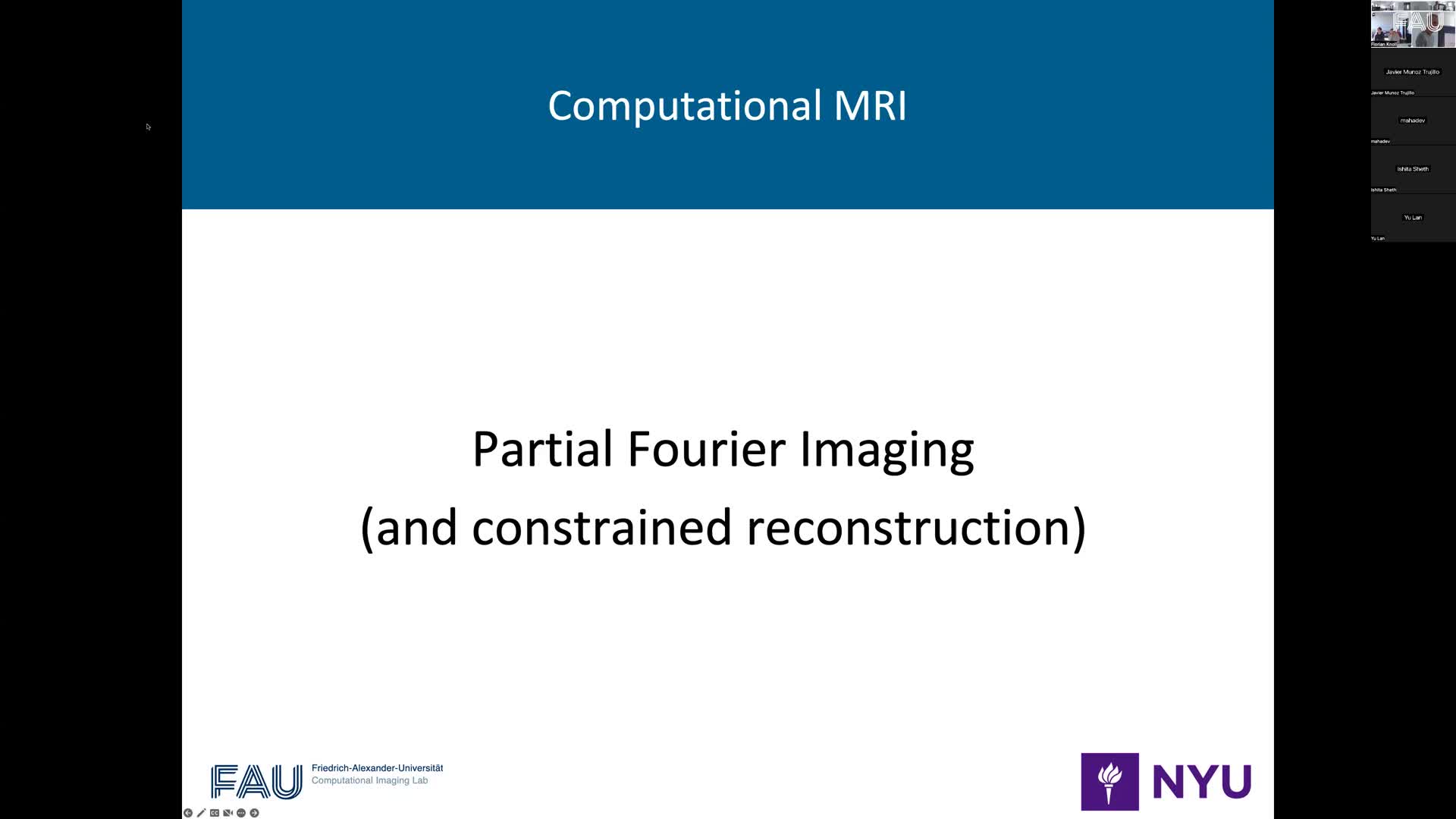 Lecture 3: Partial Fourier Imaging preview image