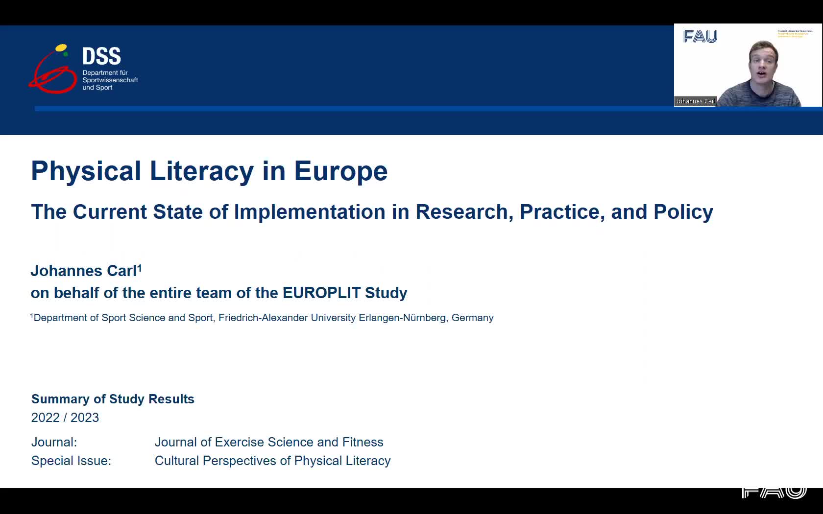 The Current Status of Physical Literacy in Europe (Short Summary) preview image