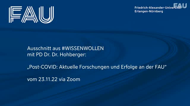 Post-COVID: Aktuelle Forschungen und Erfolge an der FAU preview image