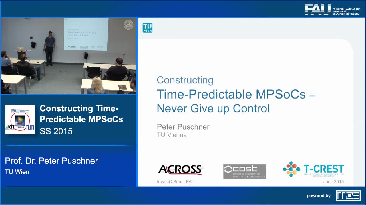 Constructing Time-Predictable MPSoCs - Never Give up Control preview image