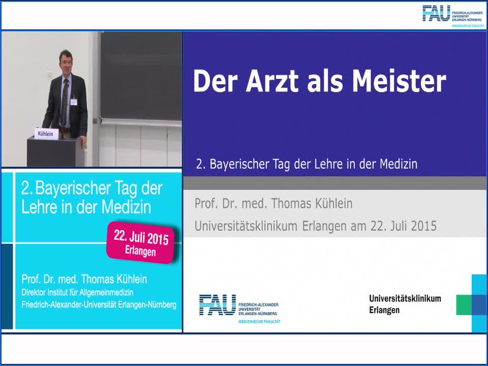 Versorgungsforschung - Der Arzt als Meister - 2. Bayerischer Tag der Lehre in der Medizin preview image