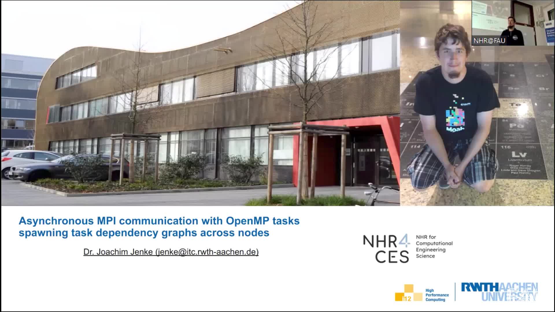 NHR PerfLab Seminar: Asynchronous MPI communication with OpenMP tasks – spawning task dependency graphs across nodes preview image