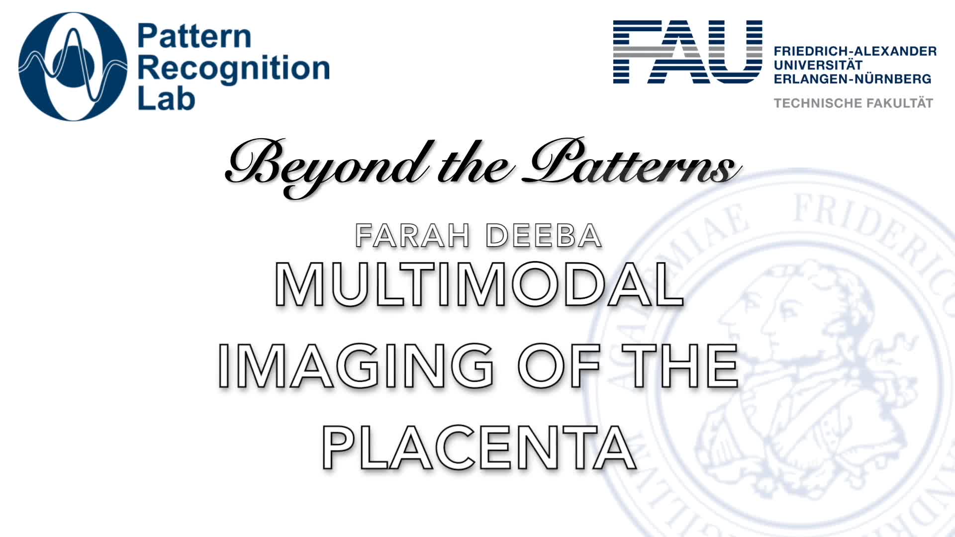 Beyond the Patterns - Farah Deeda (U British Colombia) – Understanding the Placenta: Towards an Accessible and Effective Pregnancy System preview image