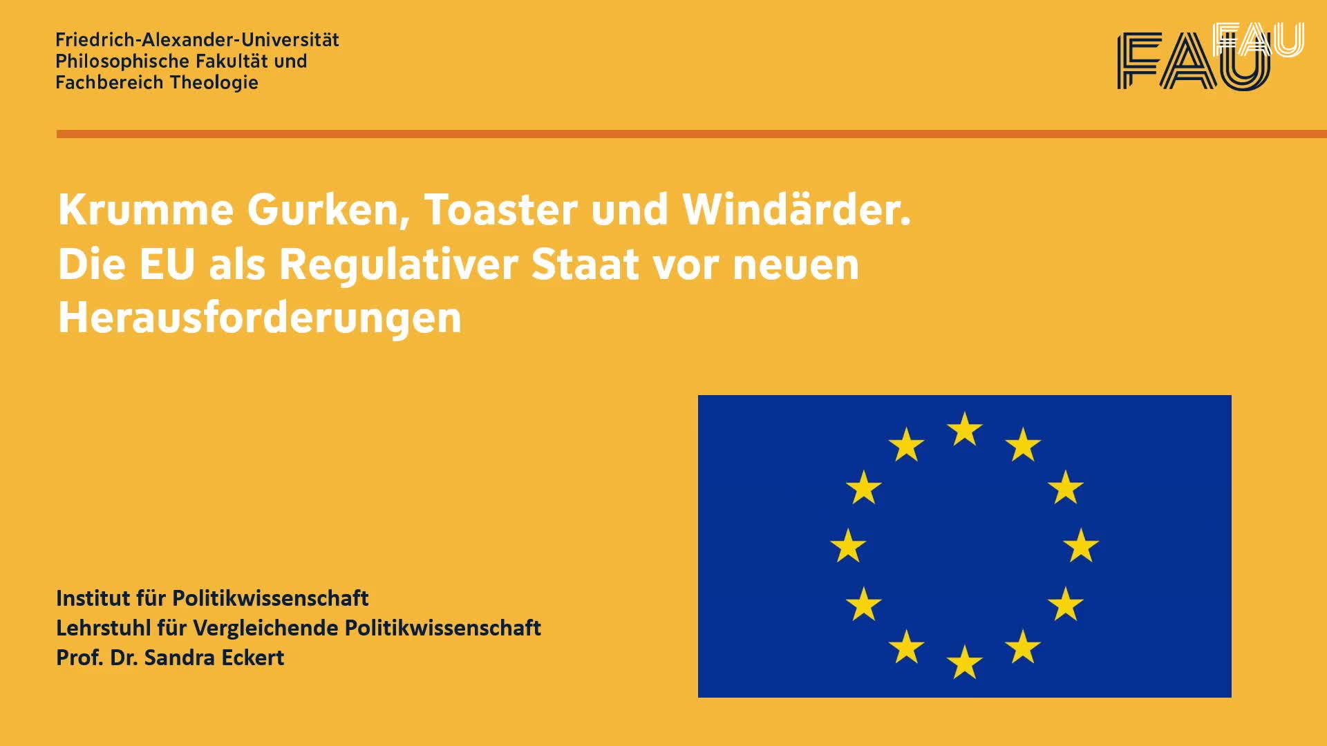 Krumme Gurken, Toaster und Windräder. Die EU als Regulativer Staat vor neuen Herausforderungen preview image