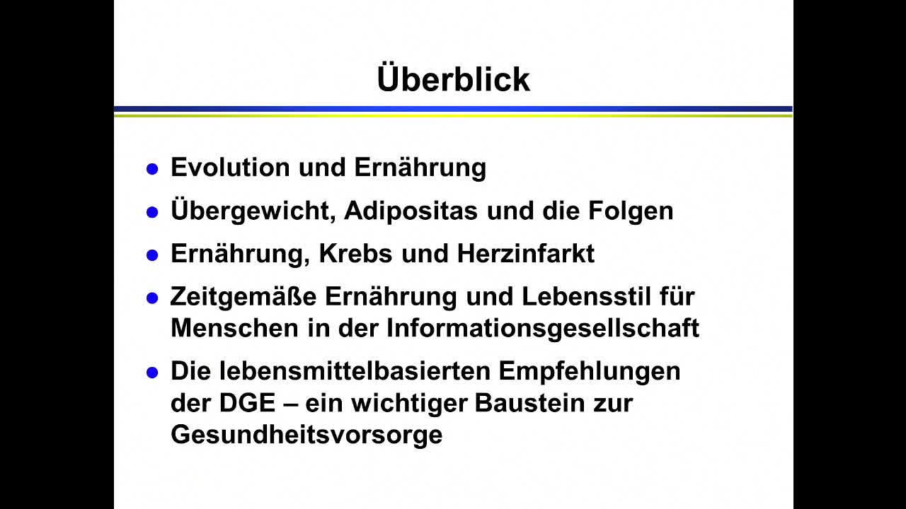 Ernährungsentwicklung im Überblick preview image