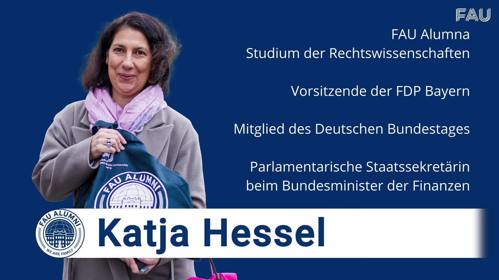 FAU Alumni #MyStory: Katja Hessel, Bundestagsabgeordnete und Parlamentarische Staatssekretärin preview image