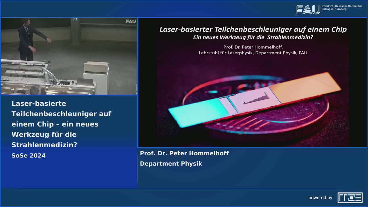 Laser-basierte Teilchenbeschleuniger auf einem Chip – ein neues Werkzeug für die Strahlenmedizin? preview image