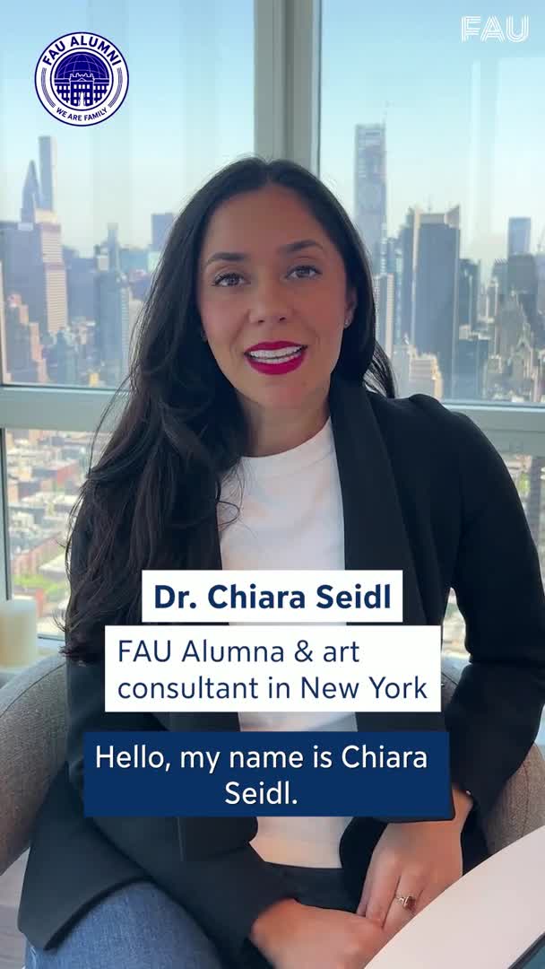 FAU Alumni #JobInsights mit Dr. Chiara Seidl, Kunstberaterin in New York preview image