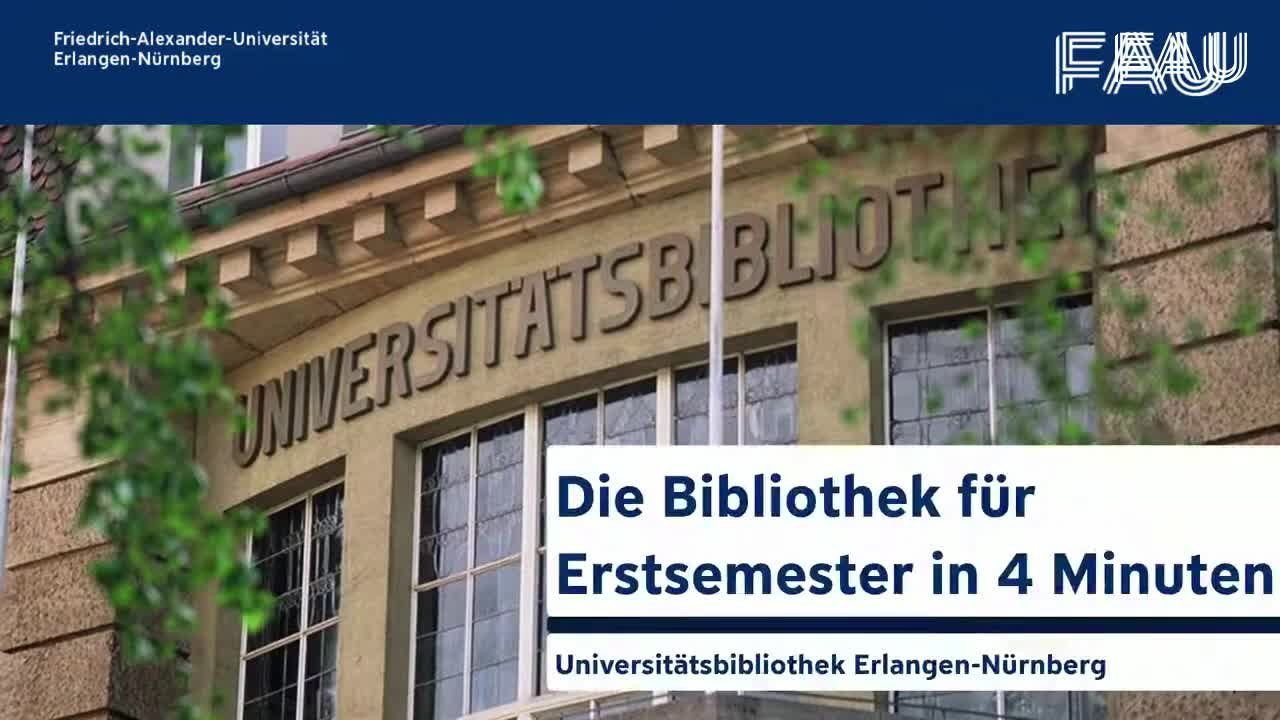 Die Bibliothek für Erstsemester in vier Minuten preview image