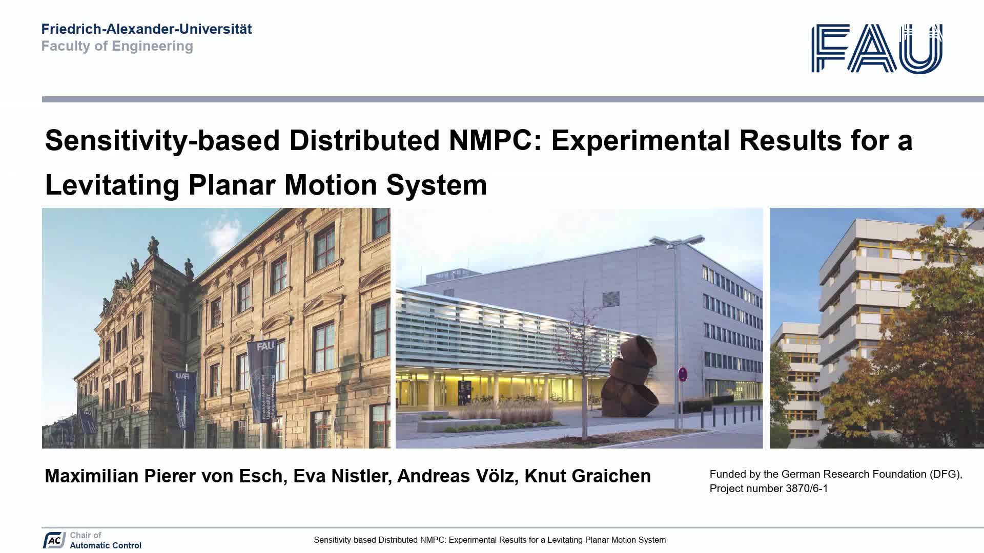Sensitivity-based Distributed NMPC: Experimental Results for a Levitating Planar Motion System preview image