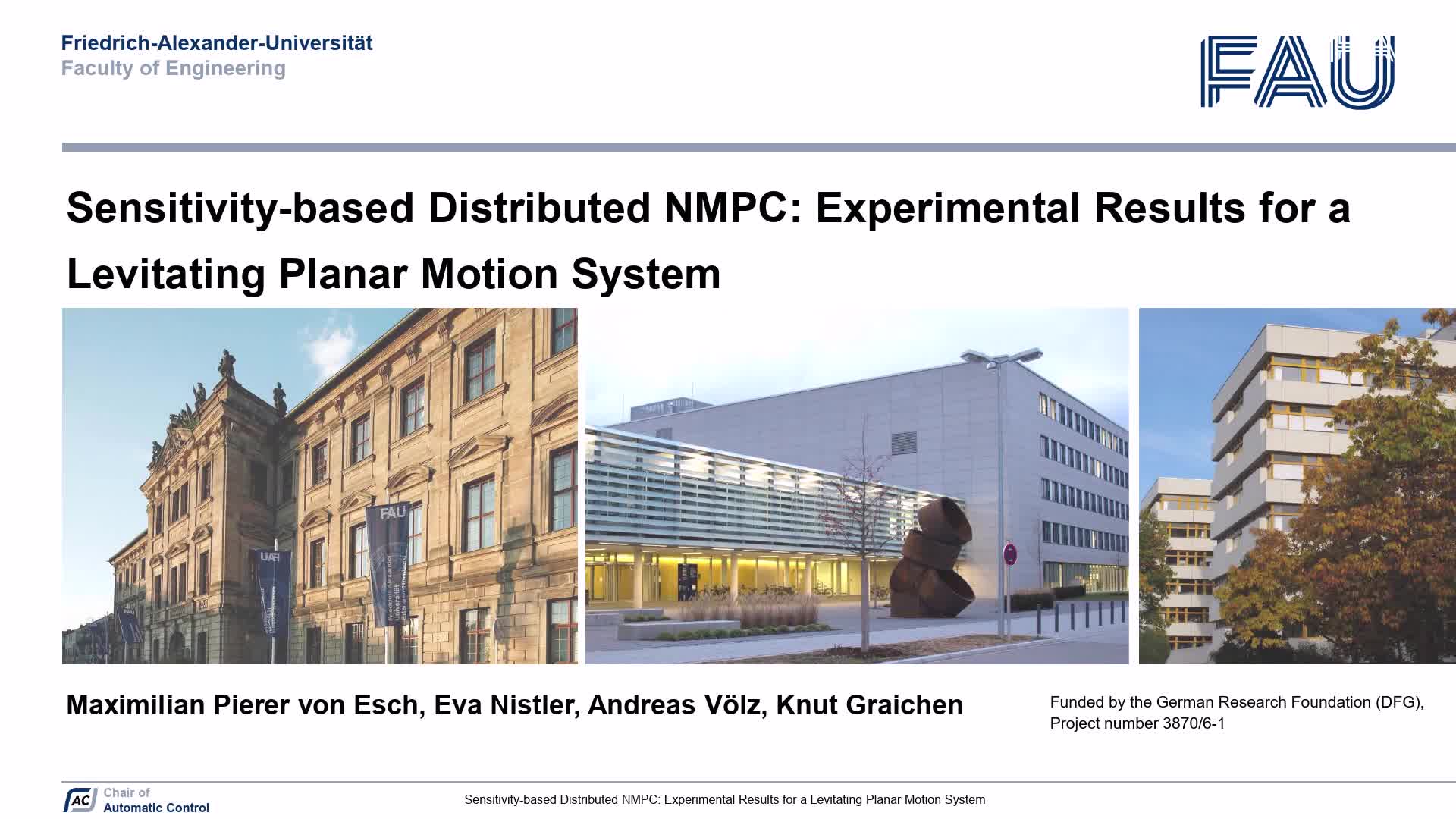 Sensitivity-based Distributed NMPC: Experimental Results for a Levitating Planar Motion System preview image