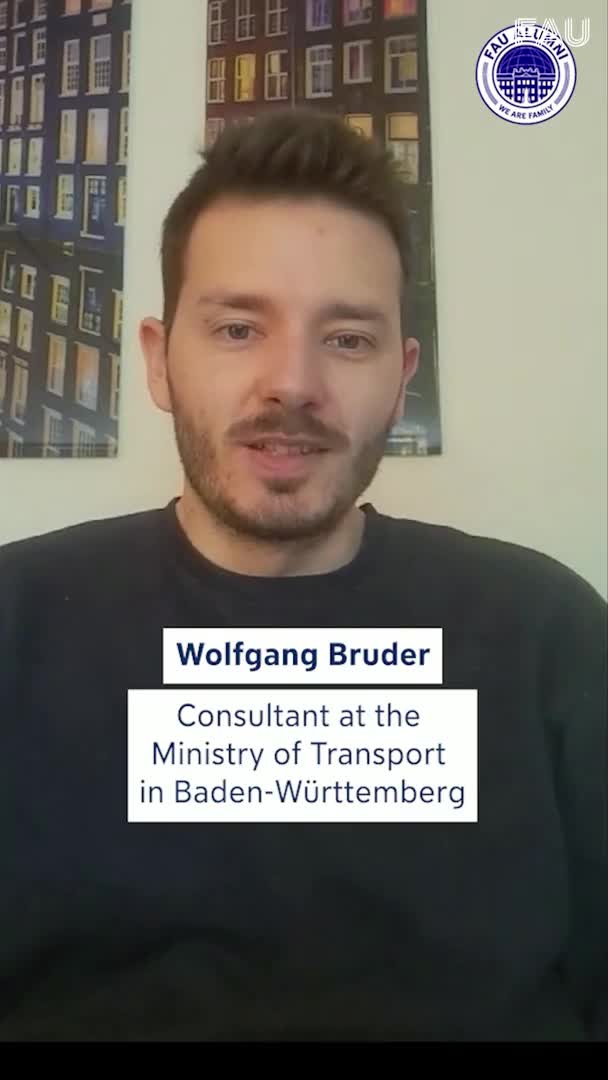 FAU Alumni #JobInsights mit Wolfgang Bruder, Referent für On-Demand-Verkehre in Baden-Württemberg preview image