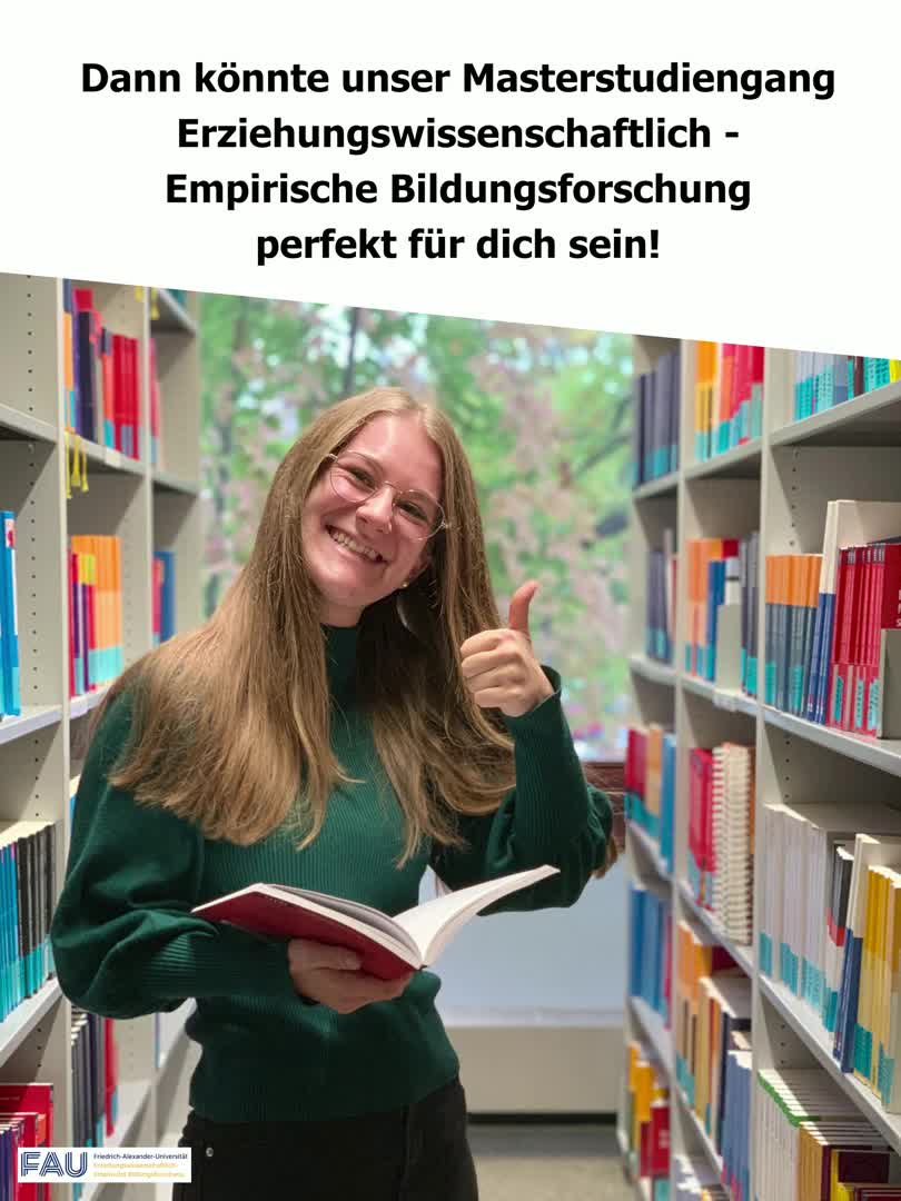 Studiengangsvideo Master "Erziehungswissenschaftlich-Empirische Bildungsforschung" preview image