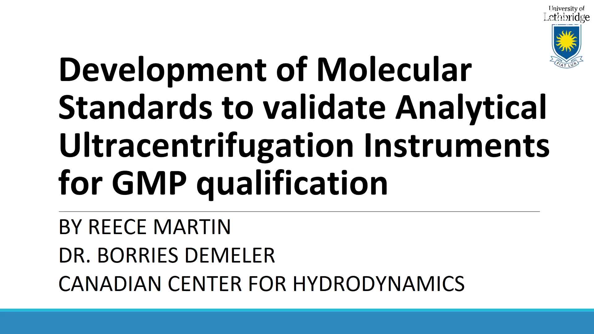 Development of molecular standards to validate analytical ultracentrifugation instruments for GMP qualification preview image