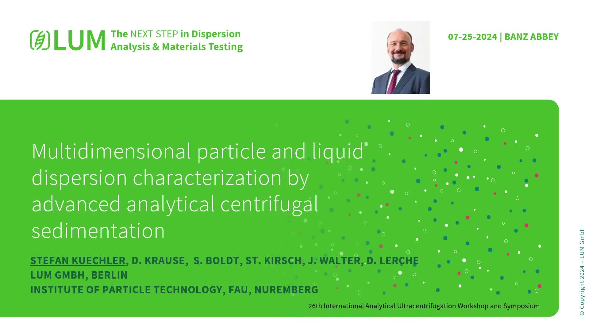 Multidimensional particle and liquid dispersion characterization by advanced analytical centrifugal sedimentation preview image