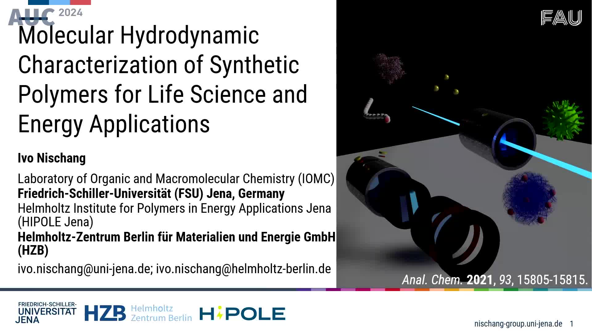 Molecular hydrodynamic characterization of synthetic polymers for life science and energy applications preview image