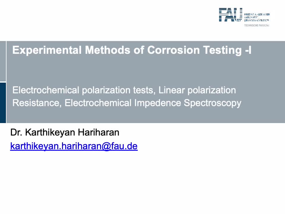 Corrosion testing methods I preview image