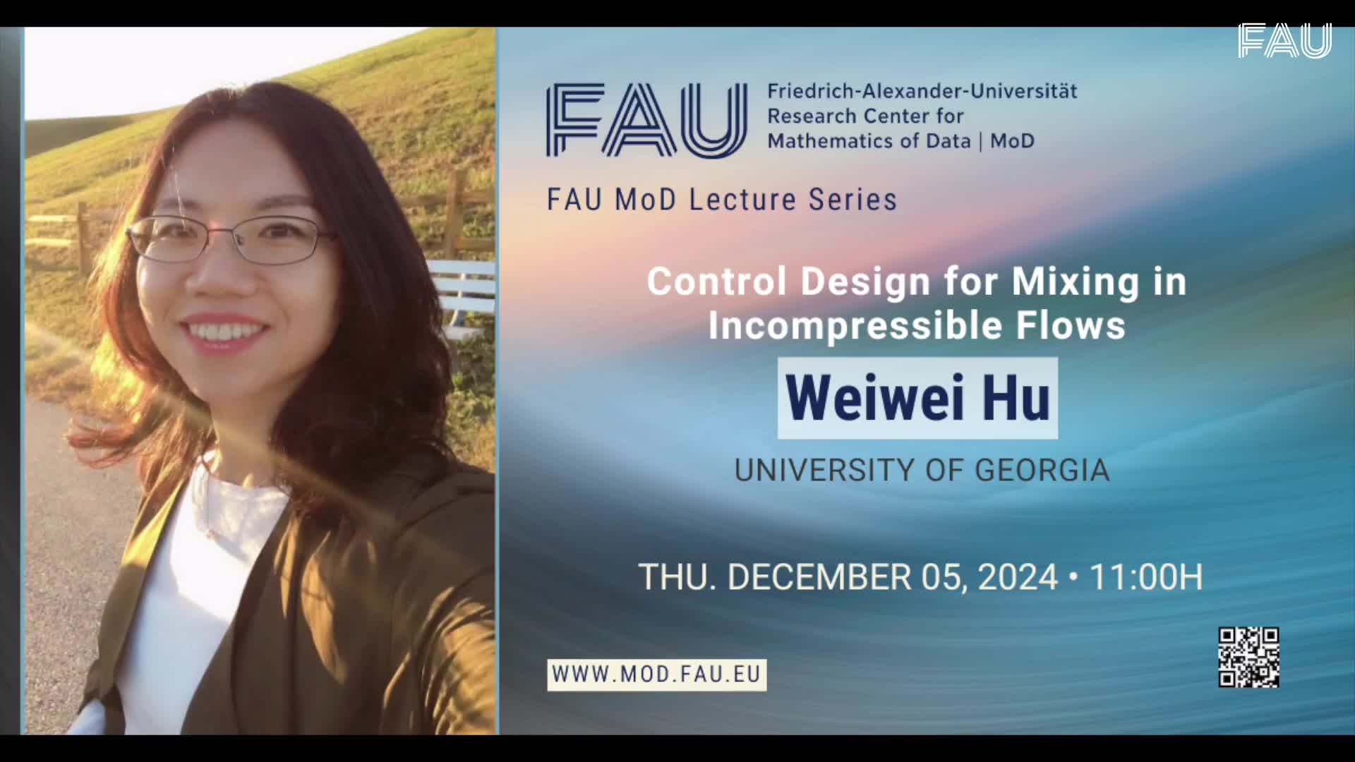 FAU MoD Lecture: Control Design for Mixing in Incompressible Flows preview image