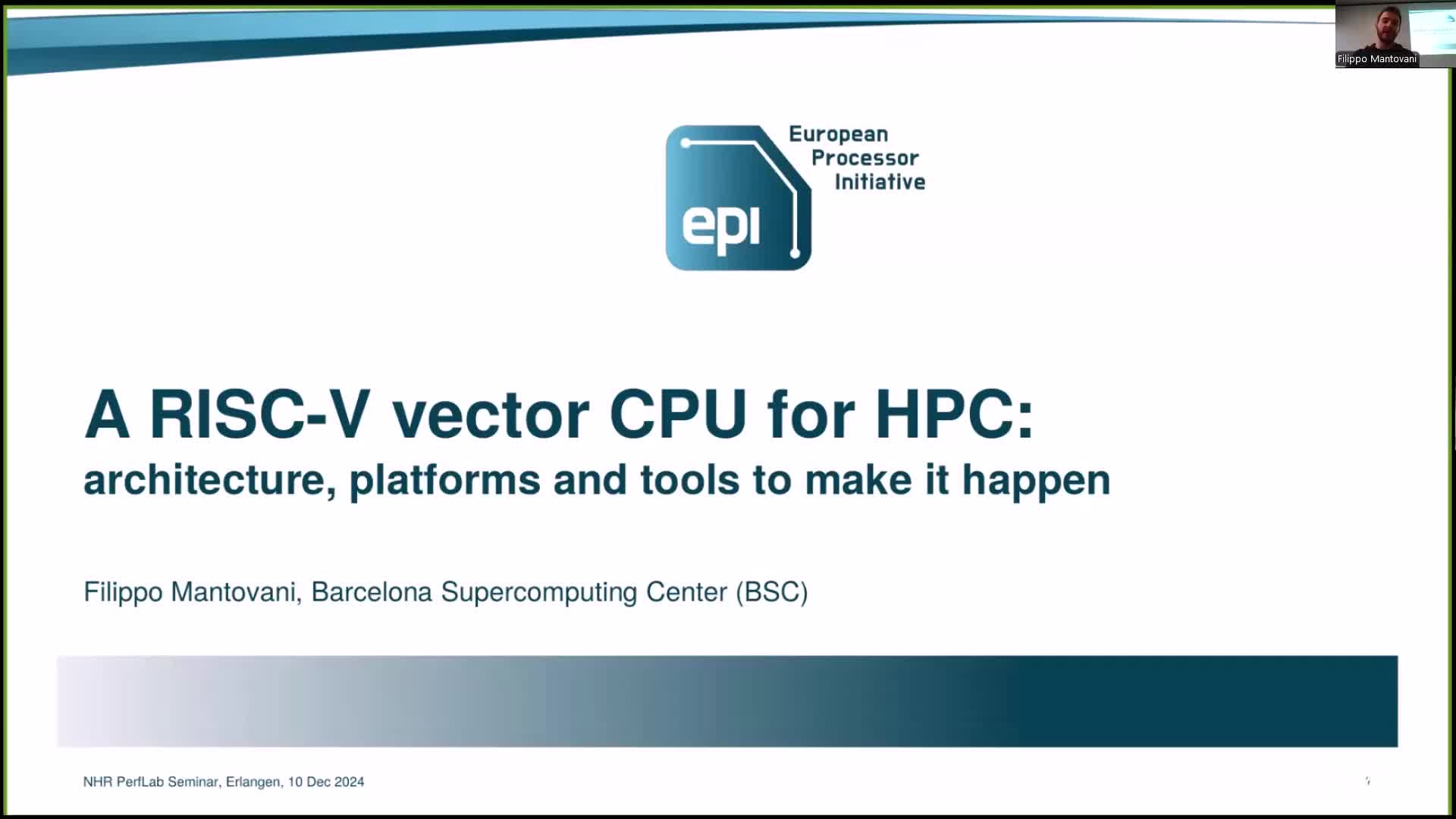 NHR PerfLab Seminar 2024-12-10: A RISC-V vector CPU for High-Performance Computing preview image