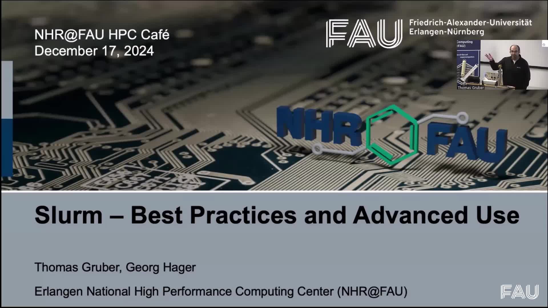 HPC Café on December 17, 2024: Slurm best parctices and advanced use preview image