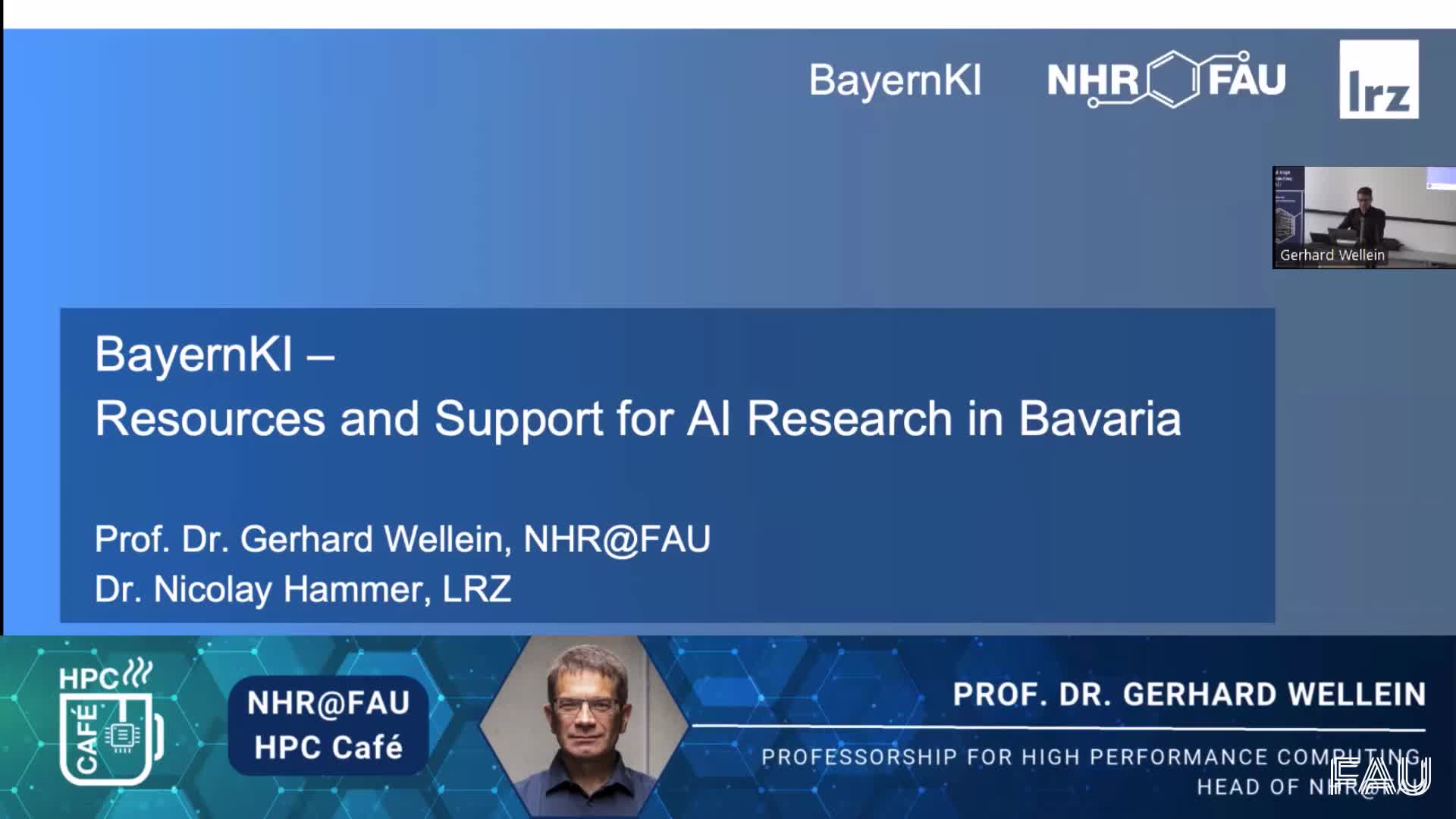 HPC Café on April 8, 2025: BayernKI – Resources and Support for AI Research in Bavaria preview image