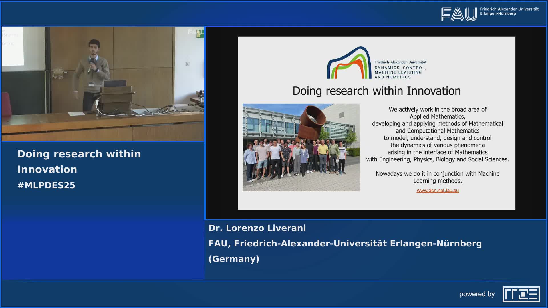 MLPDES25: Projects and opportunities at the FAU DCN-AvH preview image
