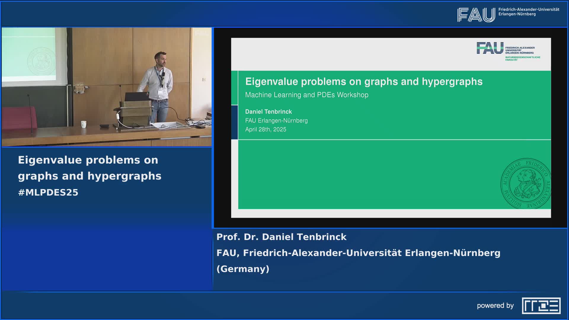 MLPDES25: Eigenvalue problems on graphs and hypergraphs preview image