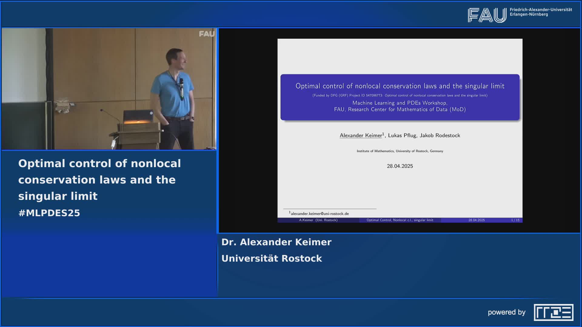 MLPDES25: Optimal control of nonlocal conservation laws and the singular limit preview image