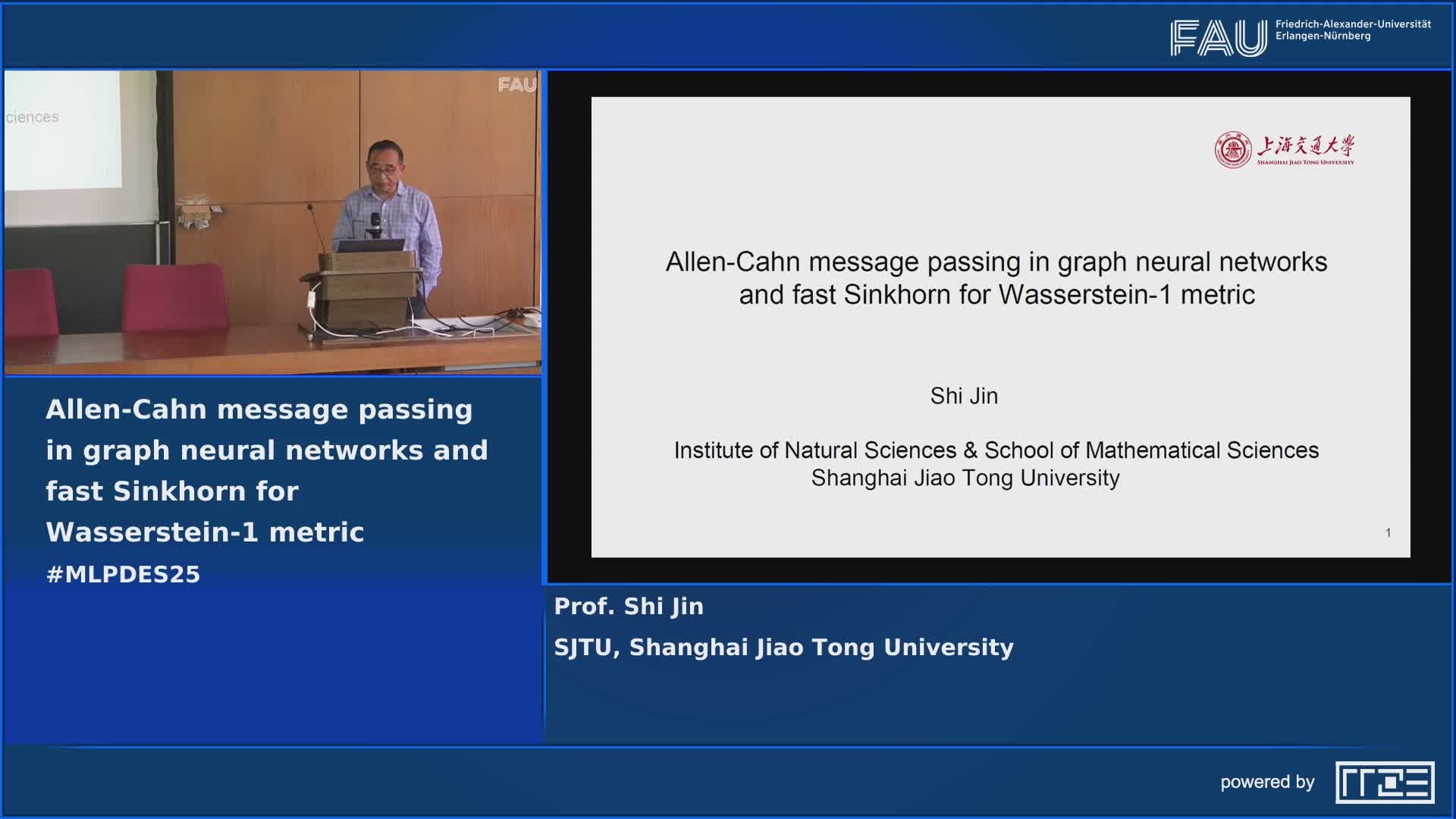 MLPDES25: Allen-Cahn message passing in graph neural networks and fast Sinkhorn for Wasserstein-1 metric preview image
